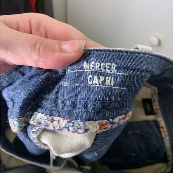 Eddie Bauer Size‎ 6 Cream Mercer Capri Pants - Picture 4 of 5